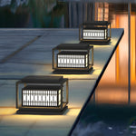 Square Vintage Design Outdoor Pillar Lights Li002112