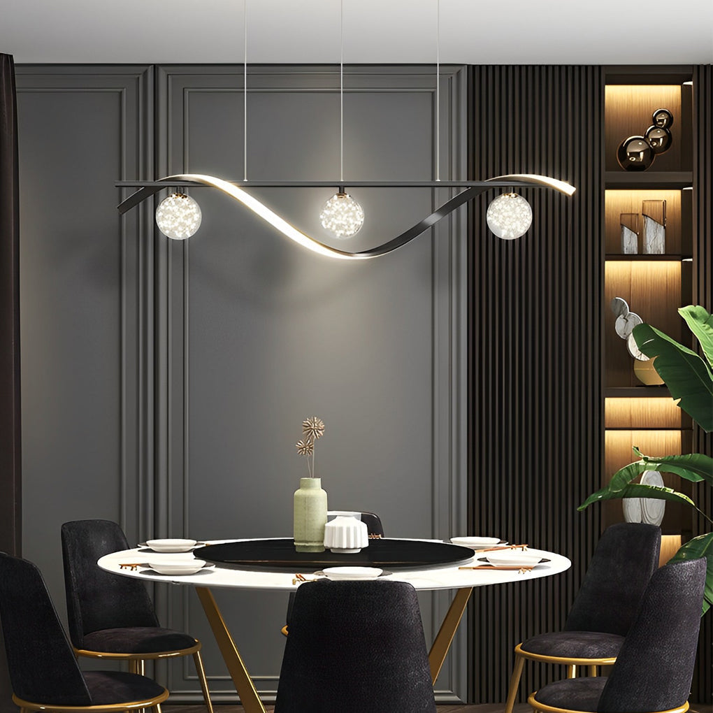 Long Waves Dining Room Chandelier Ha098563