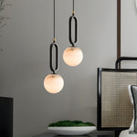 Round Black Modern Small Pendant Light Li002706