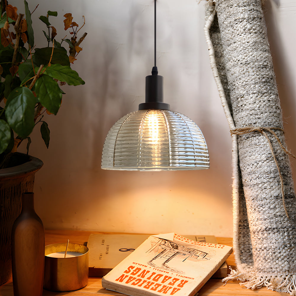 9 44 In Vintage 1 Light Glass Dome Pendant Light