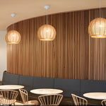 Rattan Rope Woven Lantern Led Pendant Light Li002203