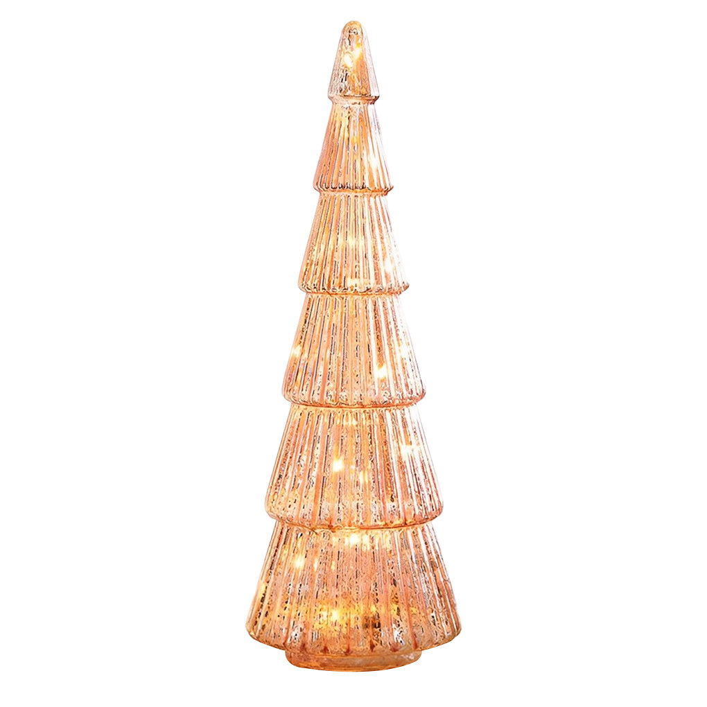 Tower Glass Table Lamp with LED Warm Glow for Modern Interiors