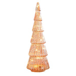 Tower Glass Table Lamp with LED Warm Glow for Modern Interiors