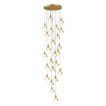 Crystal Shade Staircase Chandelier Ha095068
