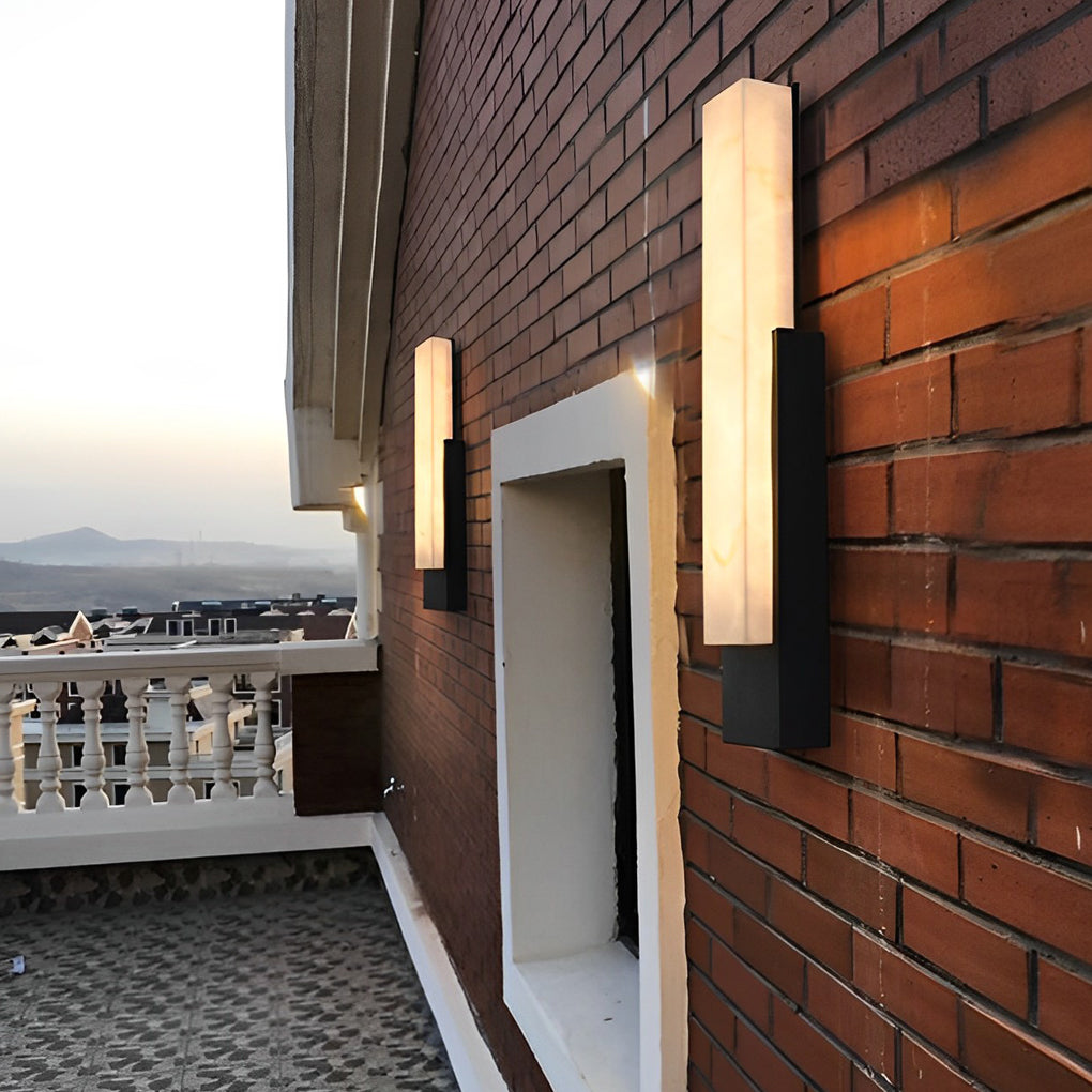 Imitation Marble Shade Outdoor Wall Light Ha093254