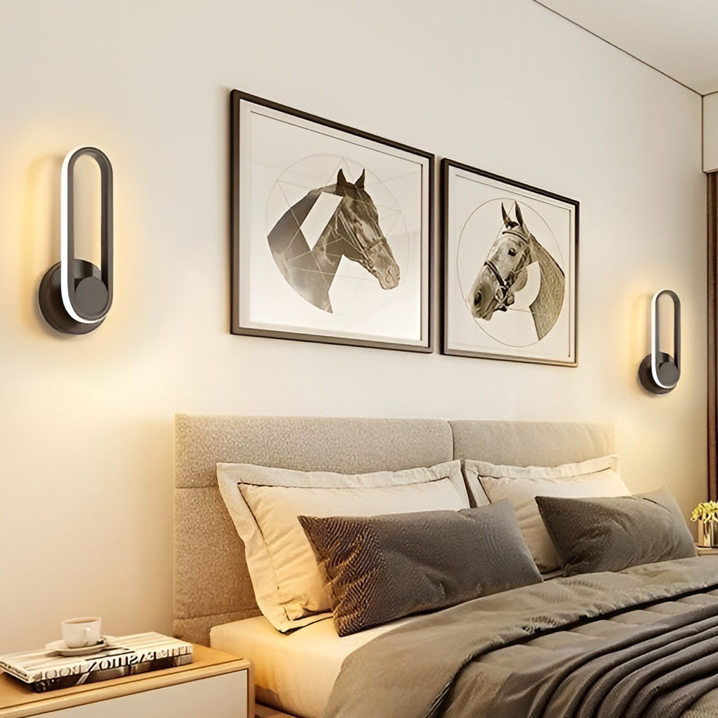 Rotatable Rounded Rectangular Led Nordic Wall Lamp