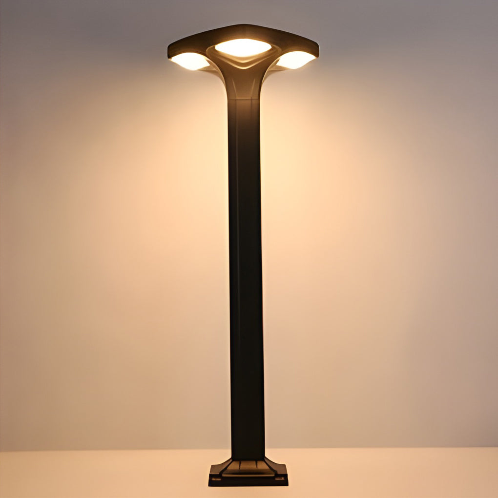 Modern 4-Light Square LED Outdoor Path Lights – Waterproof Landscape Lighting