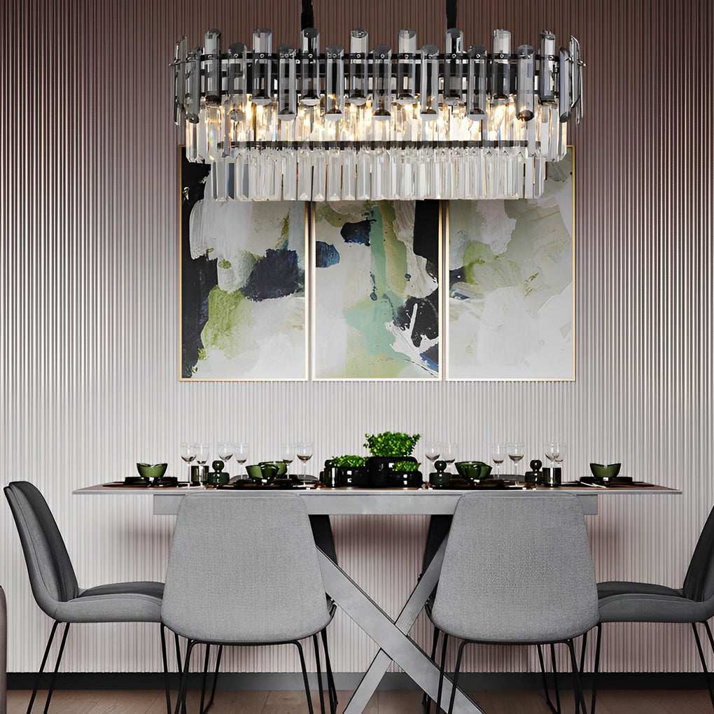 Rectangular Crystal Chandelier Ha091692