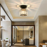 Crystal Glass Nordic Simple New Modern Led Chandelier Lights Living Loft Study Room Aisle Corridor Flats Lamps Indoor Lighting