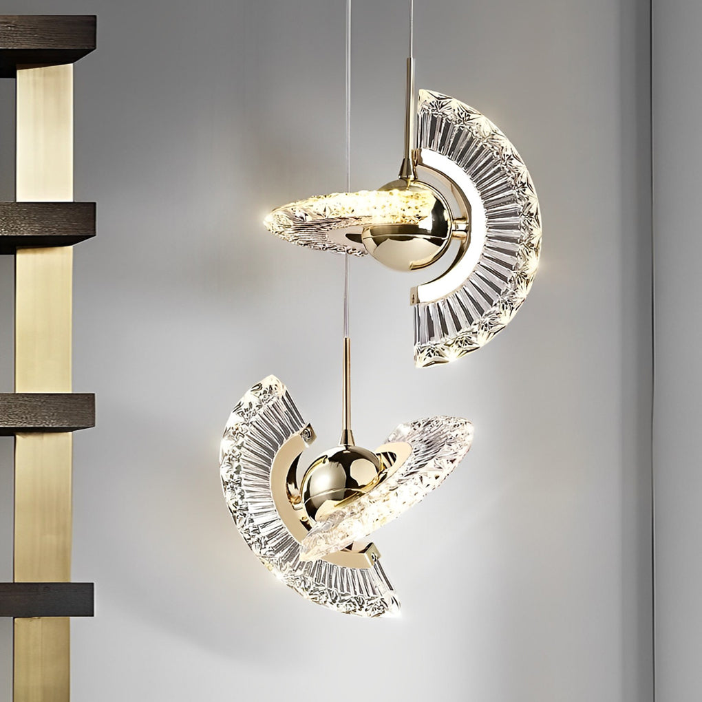 Lumina Circle Anodized Acrylic LED Pendant Light for Modern Interiors