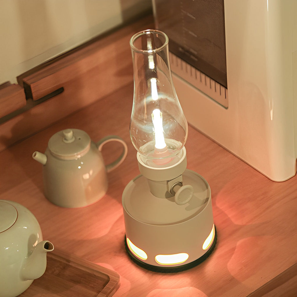 Modern Battery Operated Kerosene Style Led Table Lamp