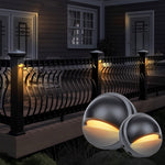 Hallf Moon 12 36V Low Voltage Led Deck Downward Lighting Wall Mounted Step Lights