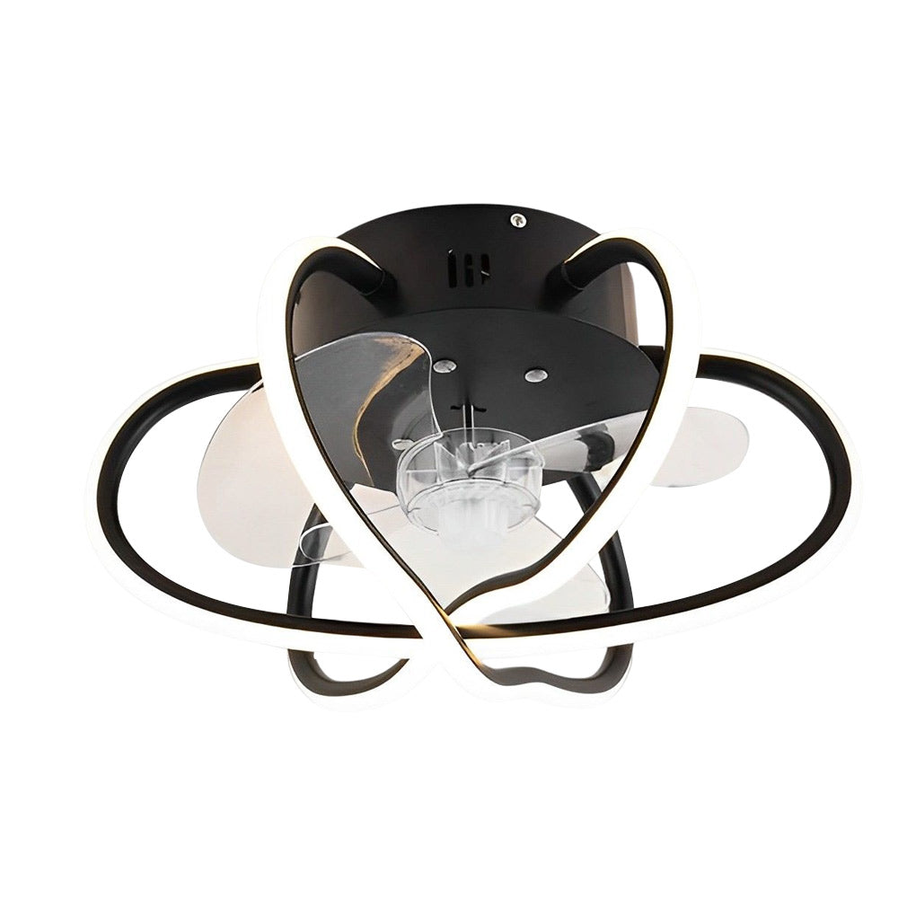 Round Flower Cage Ceiling Fans Lamp Ha082887