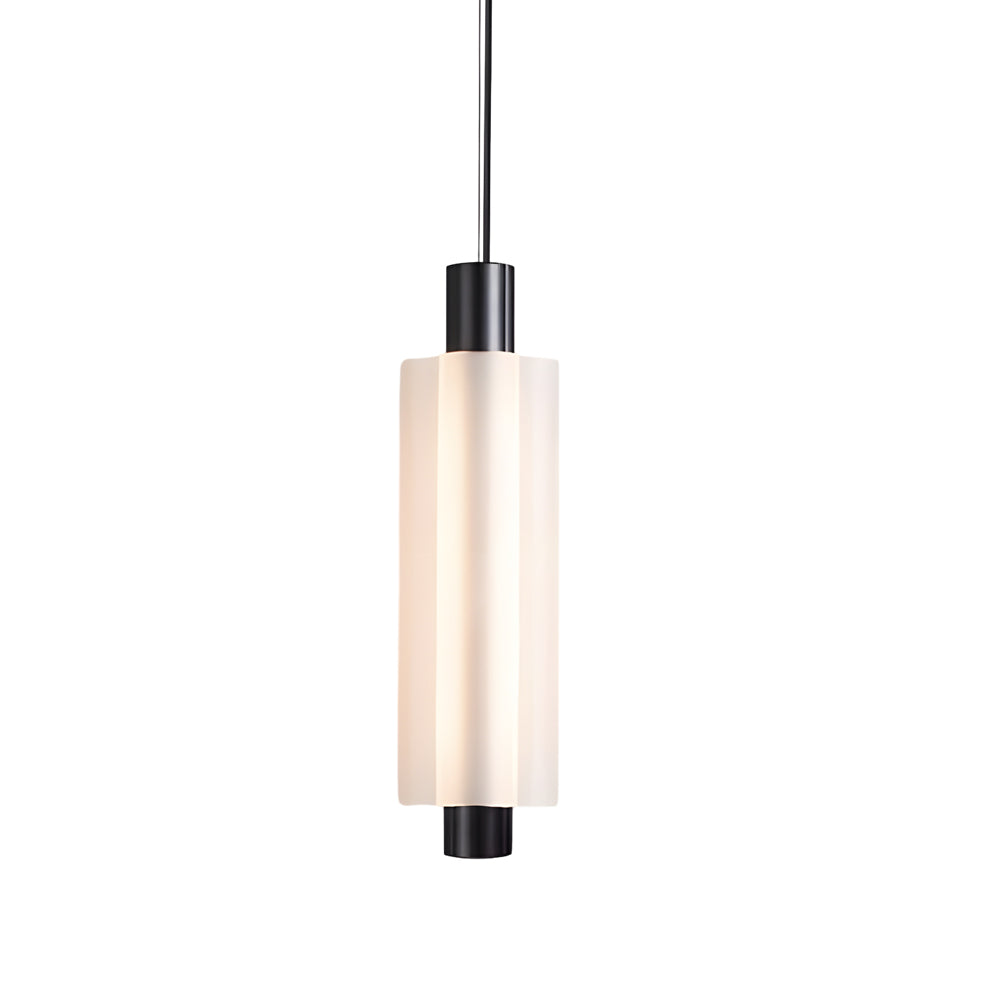 1 2 3 Heads Acrylic Cylinder Pendant Lights Modern Hanging Lamp In Gold Black
