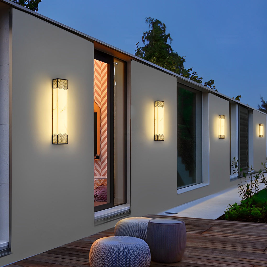 Rectangular Vintage Outdoor Wall Light Ha085182