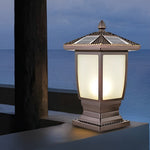 Retro Modern Solar Fence Post Light Ha092357
