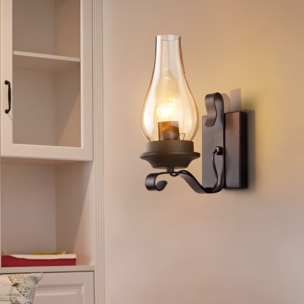 Retro Glass E27 Wall Lamp