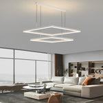 Square Led White Modern Pendant Light Ha083865