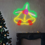 Bell-Shaped LED Neon Wall Art for Modern Interiors