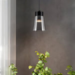 Minimalist Smoke Gray Glass Shade Cob Modern Pendant Lights Chandelier Li002740