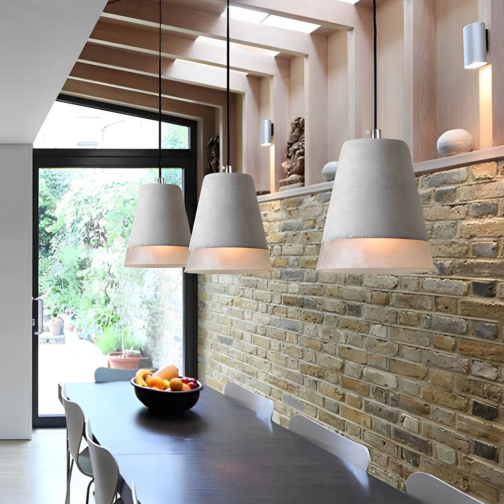 Round Cement Pendant Light Li002290