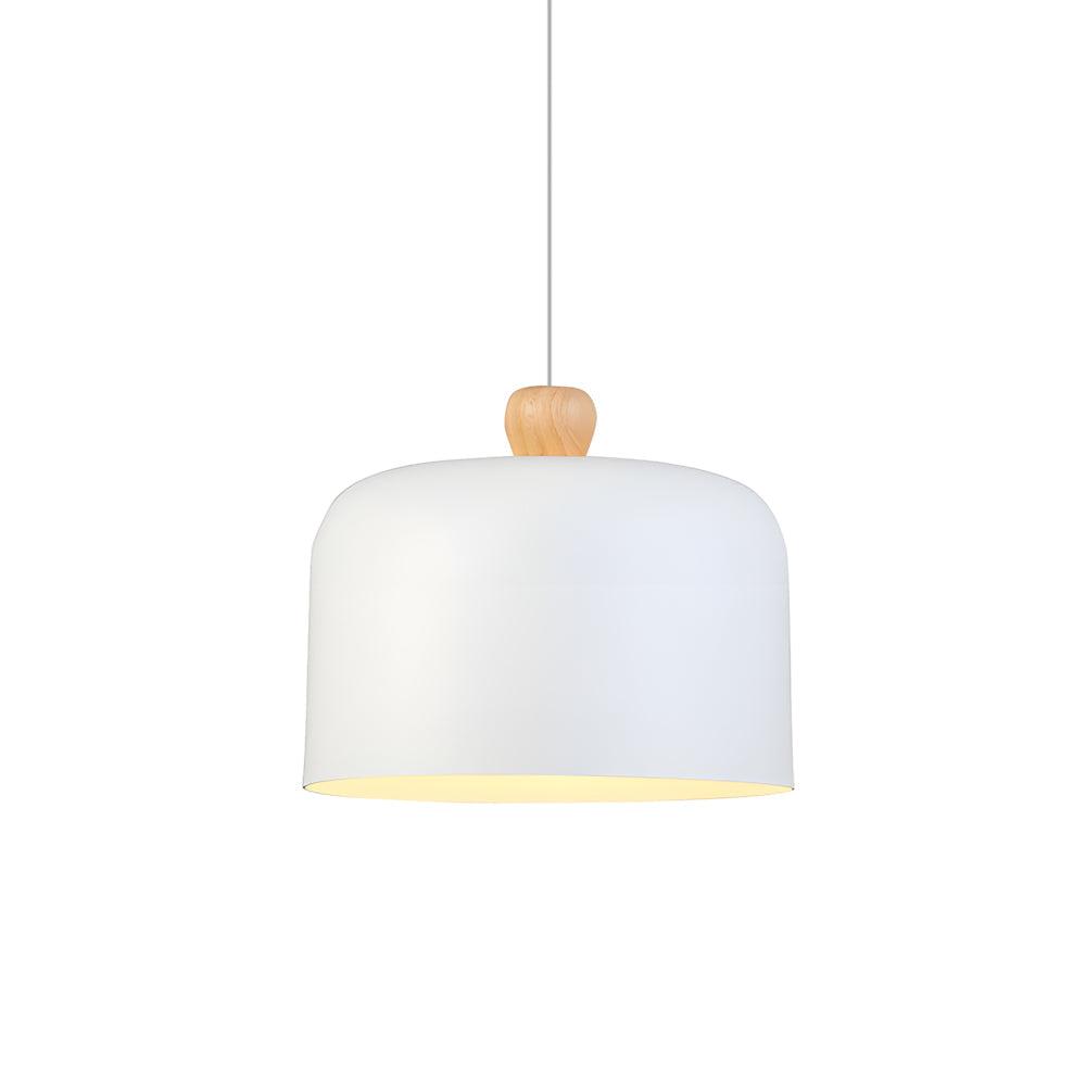 Pleat Box Led Pendant Light 1 Light Black White Aluminum Hanging Lamp