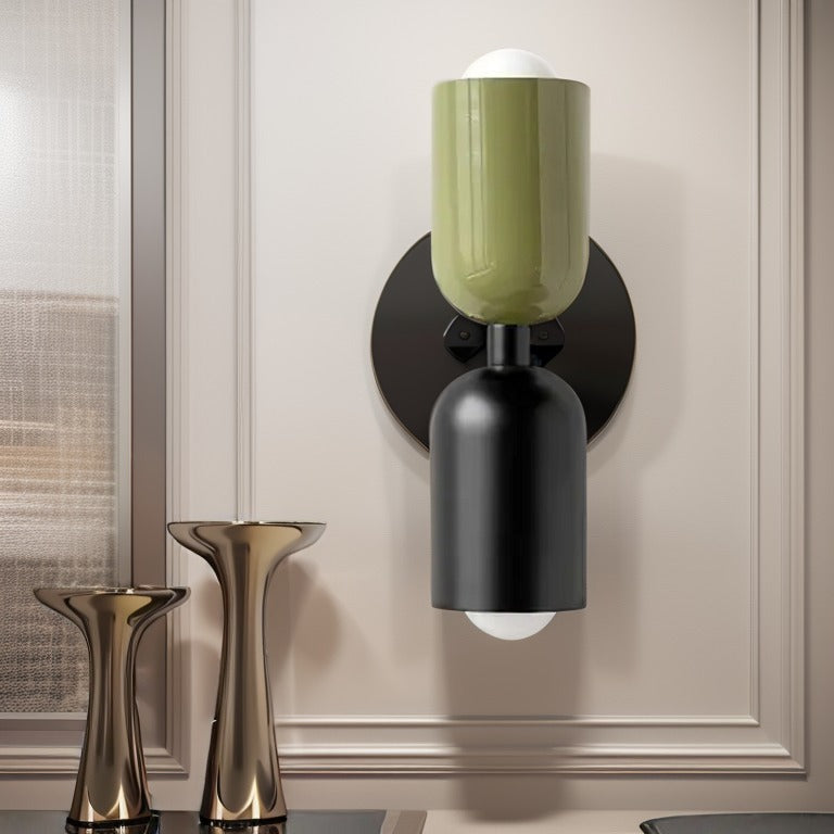 Two Color Candle Wall Light