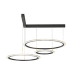 2 3 Circles Rings Three Step Dimming Minimalist Modern Ceiling Light Fixture