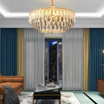 Round Crystal Postmodern Chandelier Light Ha092896