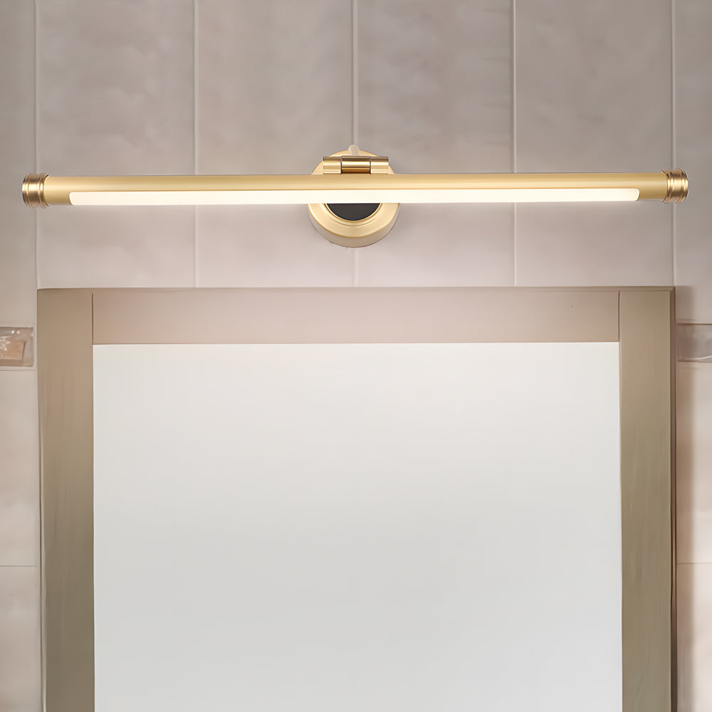 Elegant Linear Vintage Gold Black Led Bathroom Vanity Light