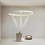Aurelia Round LED Chandelier with Adjustable Spotlights for Modern Interiors