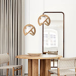 Simple Wood Japanese Pendant Light Li002661