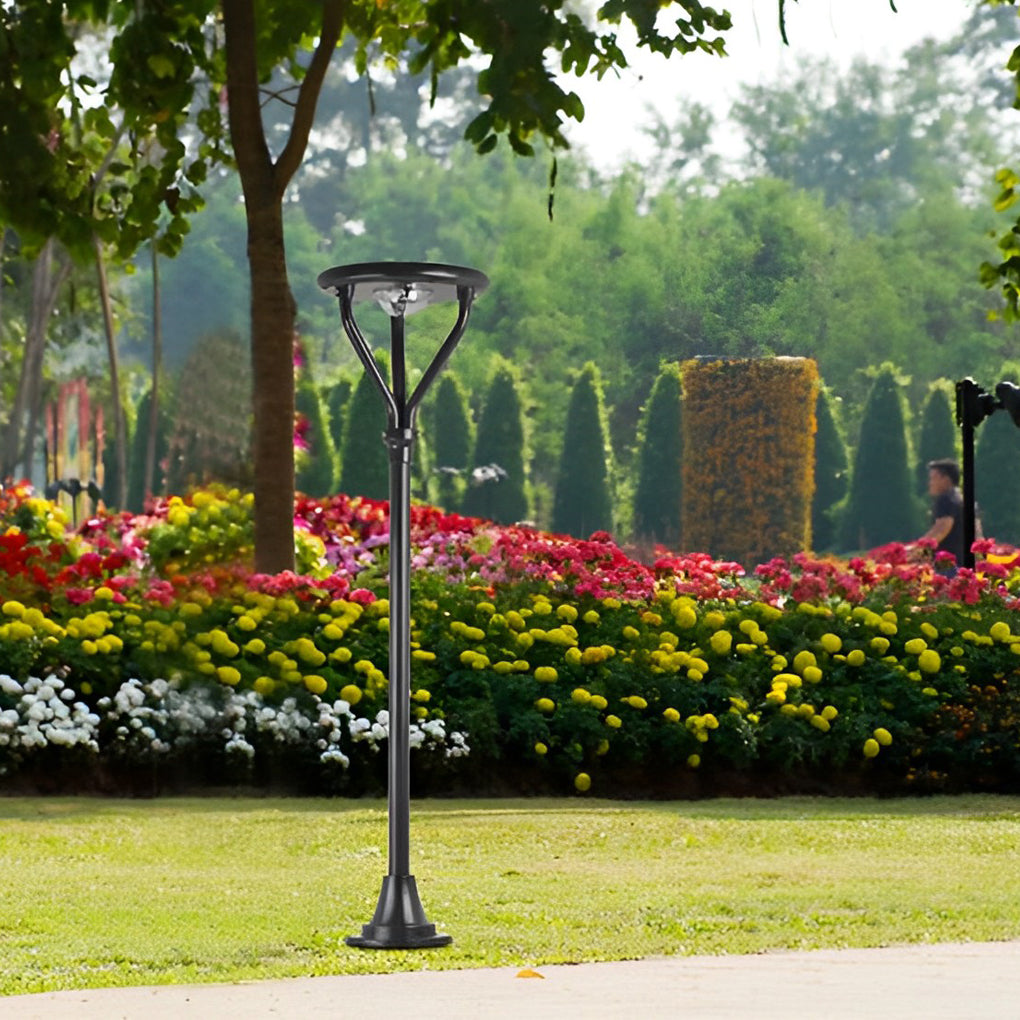 Round Led Solar Lamp Post Ha085260