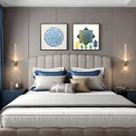 Glass Long Tube Up And Down Lighting Simple Art Postmodern Wall Light Fixture