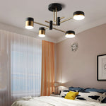 Modern 4 6 8 Light Led Dimmable Sputnik Chandelier