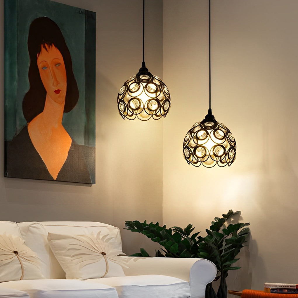 Retro Pendant Light With Button Switch Ha077906