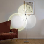 Industrial Multi Angle Task Lighting Chrome Floor Lamp