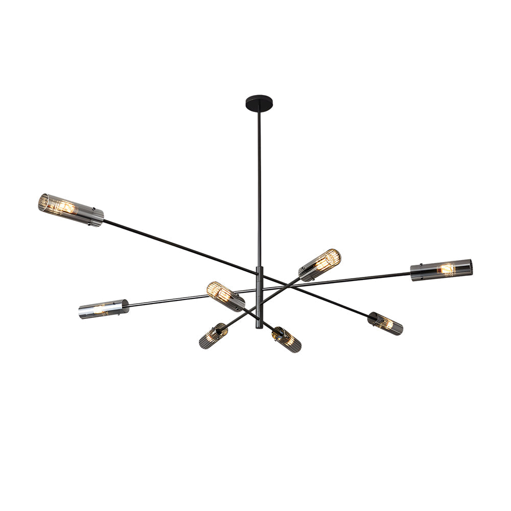 Industrial Sputnik Chandelier Copper Linear Pendant Lights 6 8 Light
