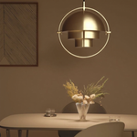 Creative Metal Ring Multi Layer Pendant Light