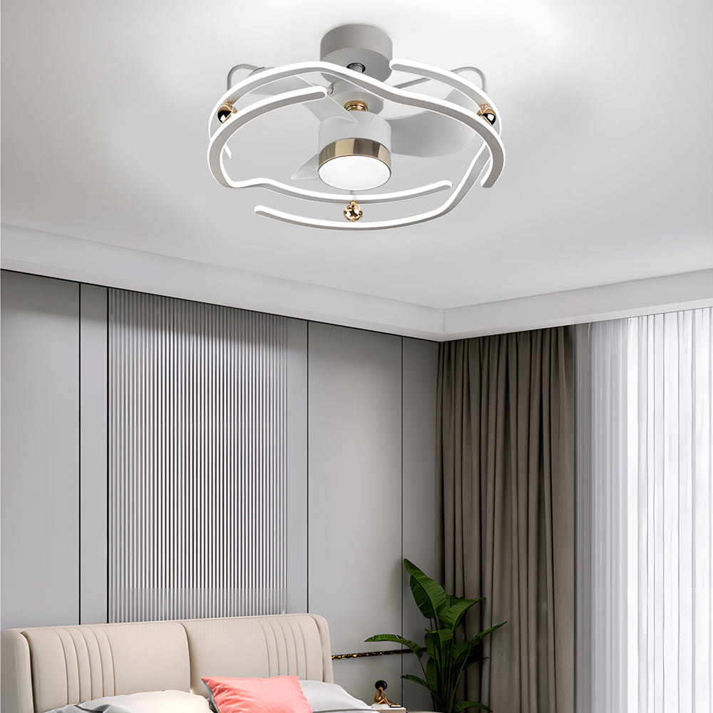 23 6 Low Profile Ceiling Fan With Dimmable Light And Remote