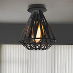 Retro Cage Led Ceiling Light Ha085021
