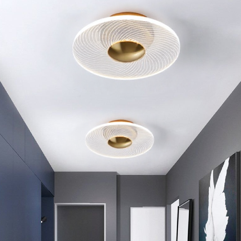 Modern Geometric Grain Ceiling Light