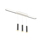 Long Circular Three Step Dimming Led Modern Ceiling Light Fixture Hanging Lamp