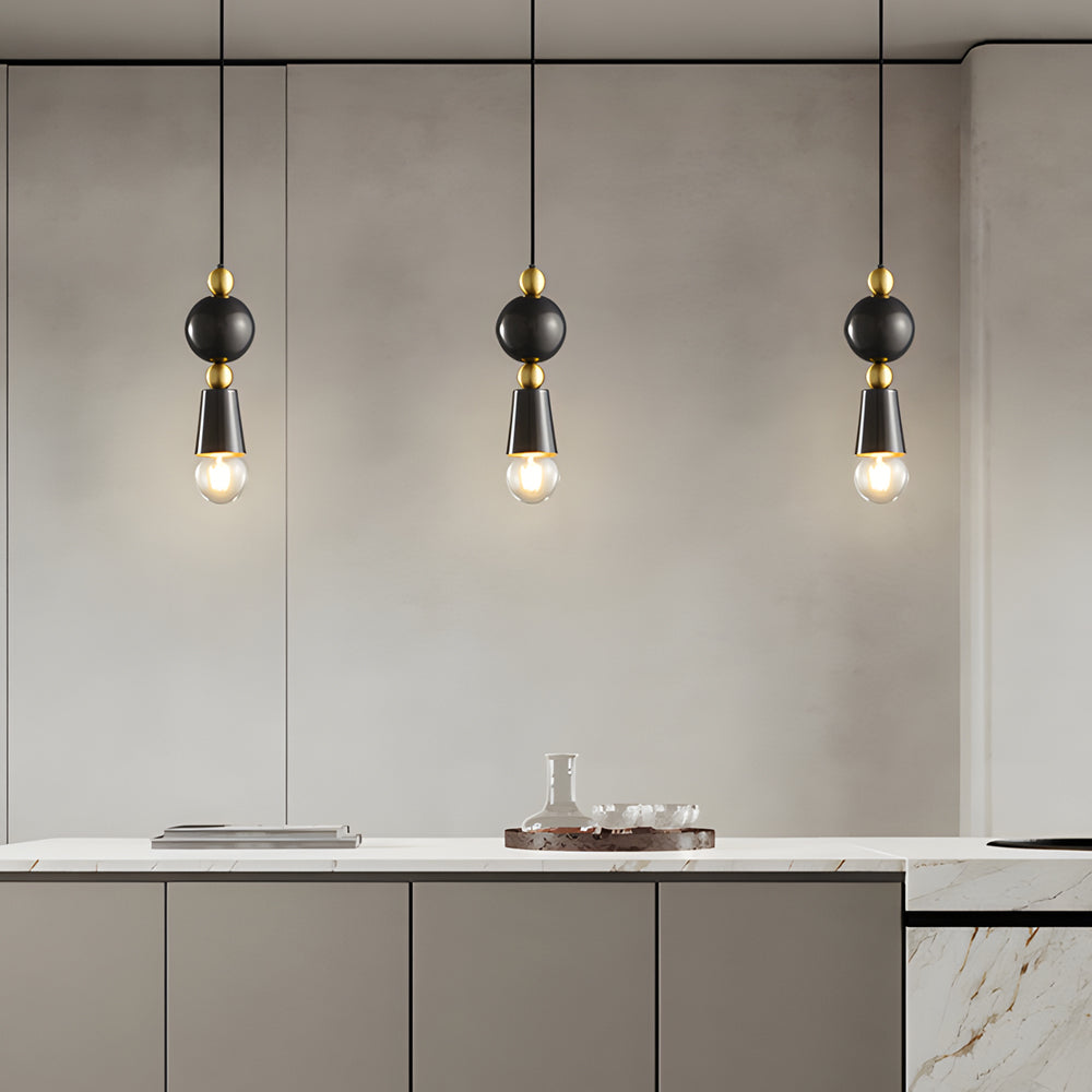 Modern Elegance Spindle Pendant Lamp