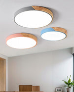 Ultra Thin Wood Ceiling Light