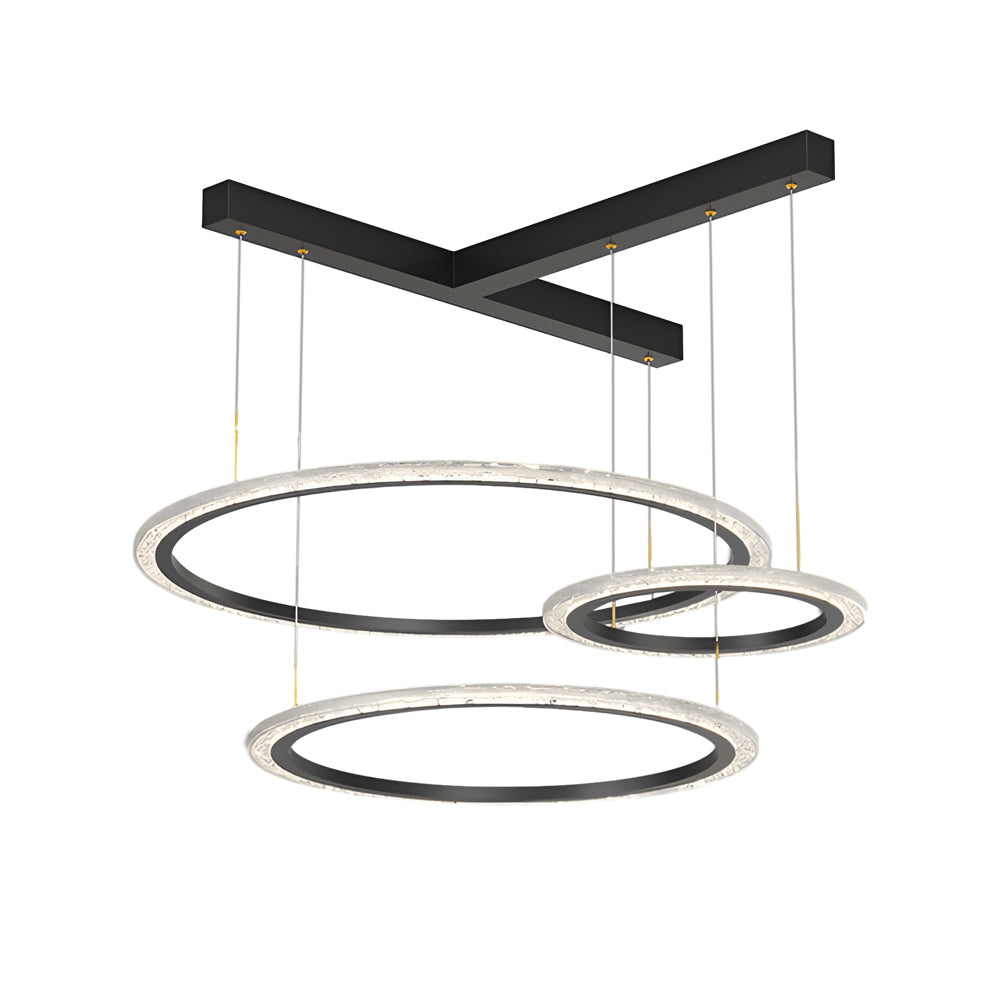 2 3 Rings Three Step Dimming Creative Modern Ceiling Lights Fixture Chandelier