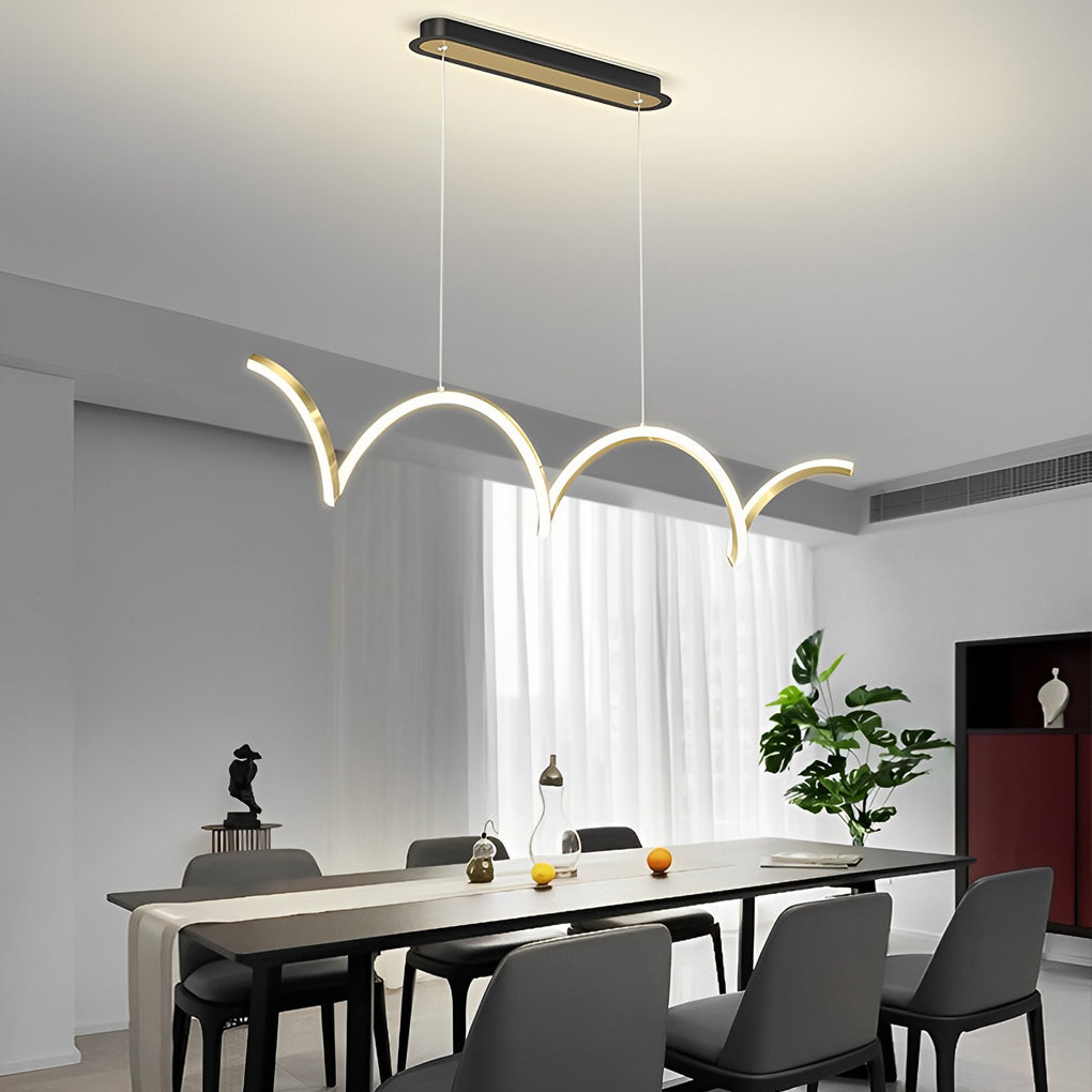 Wave Minimalist Modern Chandelier Ha098582
