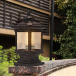 Vintage Waterproof Solar Fence Post Light Ha083051