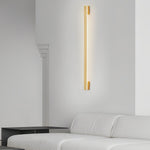 Copper LED Linear Wall Sconce with Three-Step Dimming for Modern Interiors