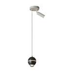 Small Metal Ball 3 Step Dimming Led Modern Pendant Lights With Spotlights
